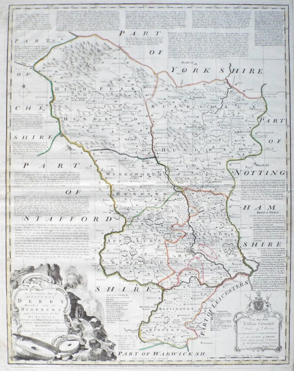 Map of Derbyshire - Bowen
